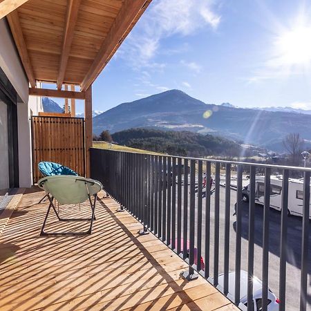 Au Calme Des Sommets - Vue Montagne Apartment Embrun ภายนอก รูปภาพ