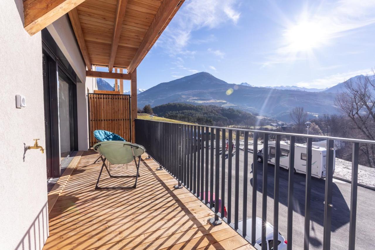 Au Calme Des Sommets - Vue Montagne Apartment Embrun ภายนอก รูปภาพ