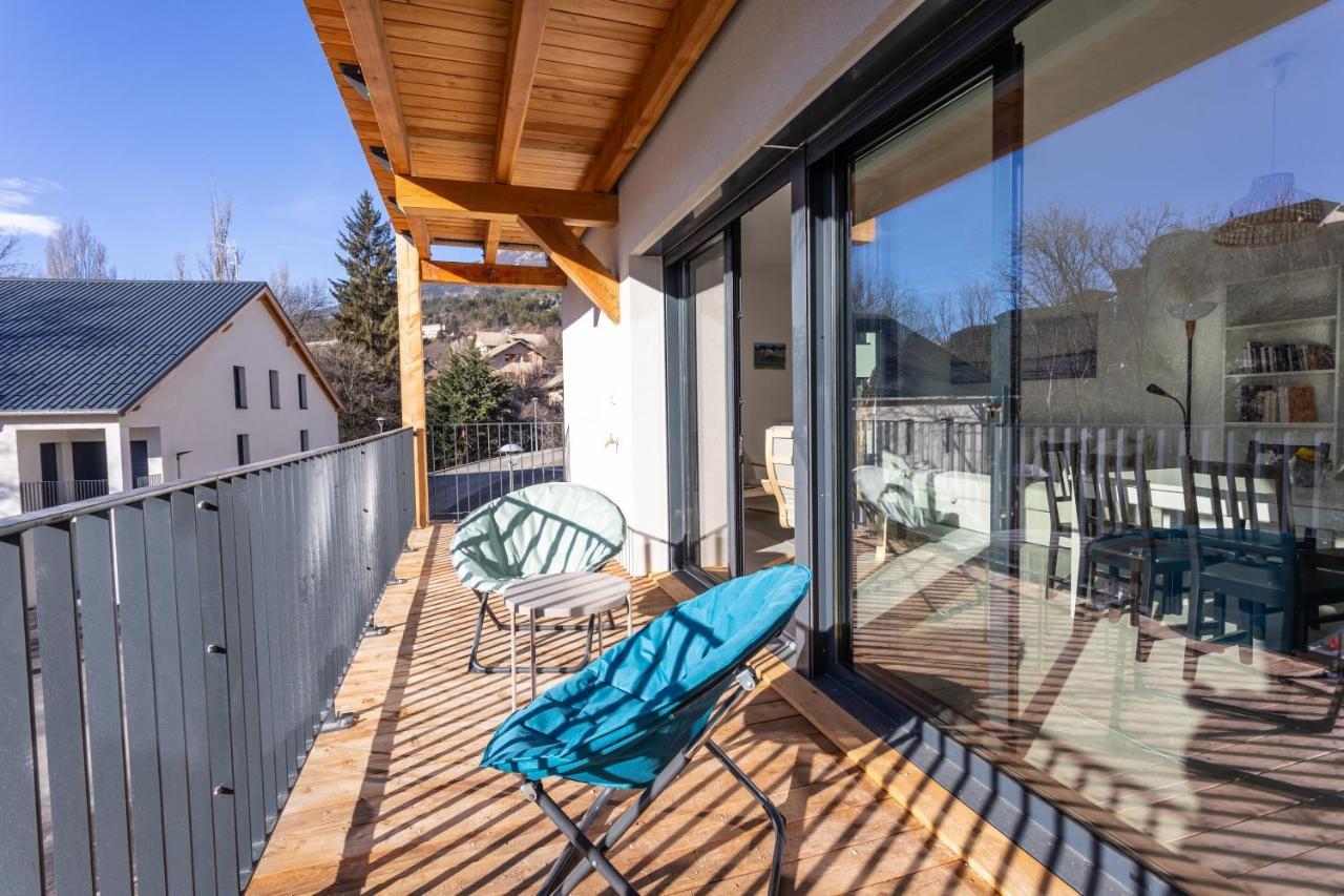 Au Calme Des Sommets - Vue Montagne Apartment Embrun ภายนอก รูปภาพ